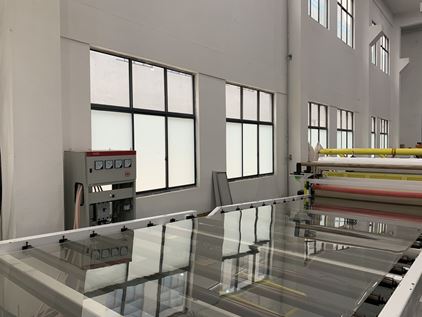 Jiaou new material thick PETG sheet extrusion line officially put into production！